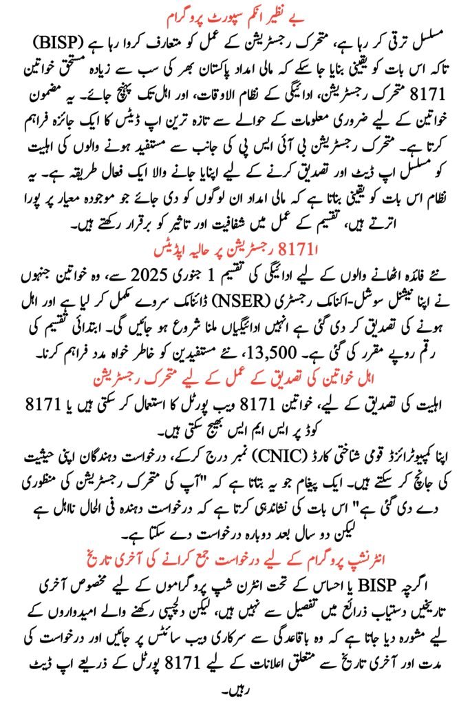 Dynamic Registration for Eligible Women